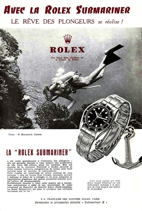 rolex submariner ad